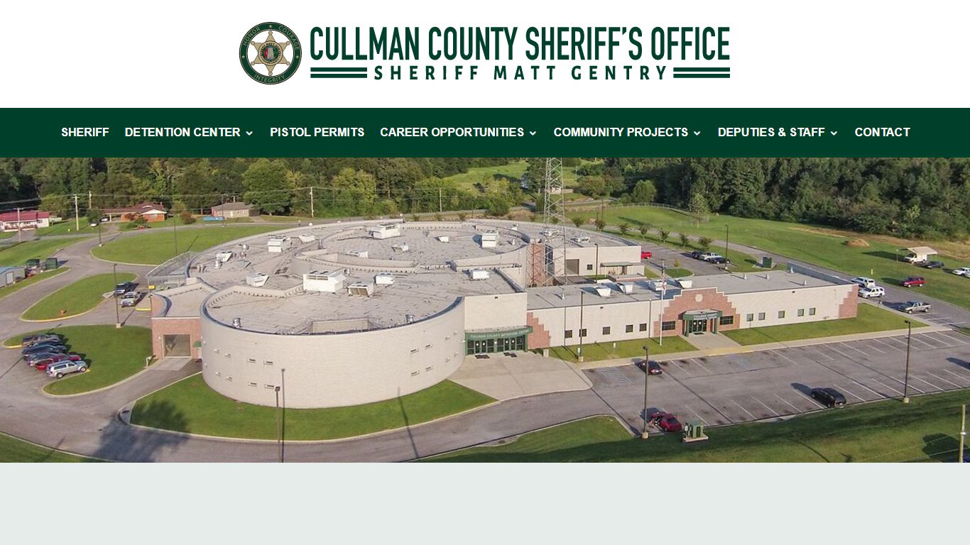 Detention Center Information | Cullman County Sheriff's Office